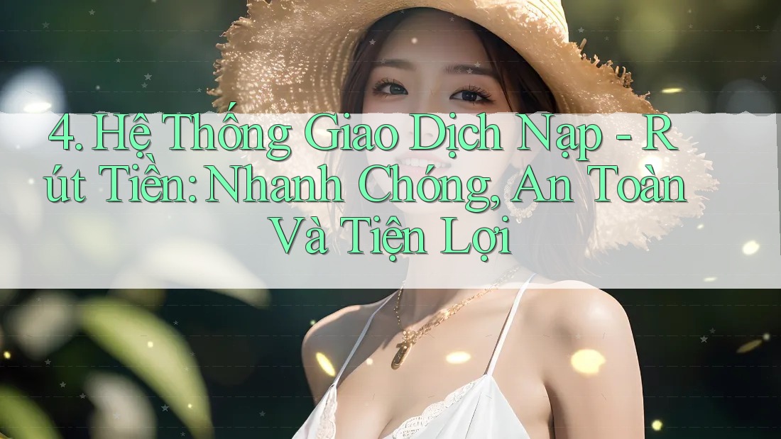 4. Hệ Thống Giao Dịch Nạp - Rút Tiền: Nhanh Chóng, An Toàn Và Tiện Lợi