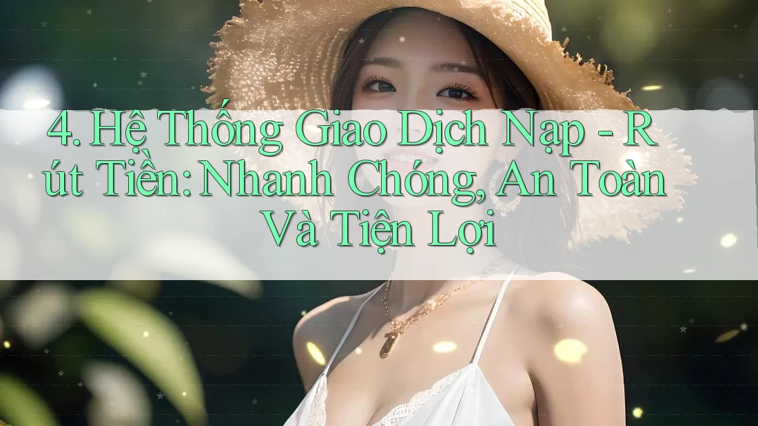 4. Hệ Thống Giao Dịch Nạp - Rút Tiền: Nhanh Chóng, An Toàn Và Tiện Lợi