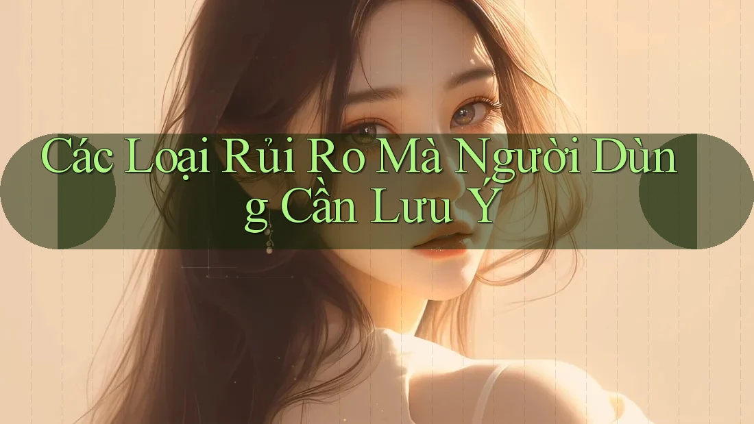 Các Loại Rủi Ro Mà Người Dùng Cần Lưu Ý Các Loại Rủi Ro Mà Người Dùng Cần Lưu Ý