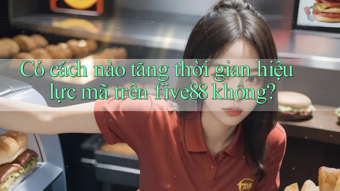Có cách nào tăng thời gian hiệu lực mã trên five88 không?