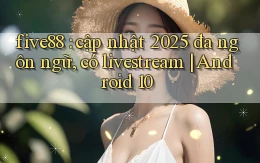 five88 cập nhật 2025 đa ngôn ngữ, có livestream Android 10