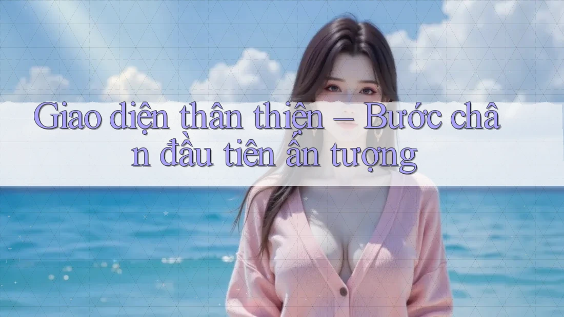 Giao diện thân thiện – Bước chân đầu tiên ấn tượng