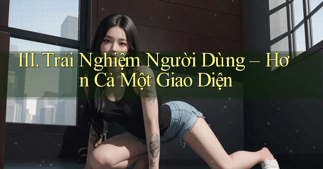 III. Trải Nghiệm Người Dùng – Hơn Cả Một Giao Diện III. Trải Nghiệm Người Dùng – Hơn Cả Một Giao Diện