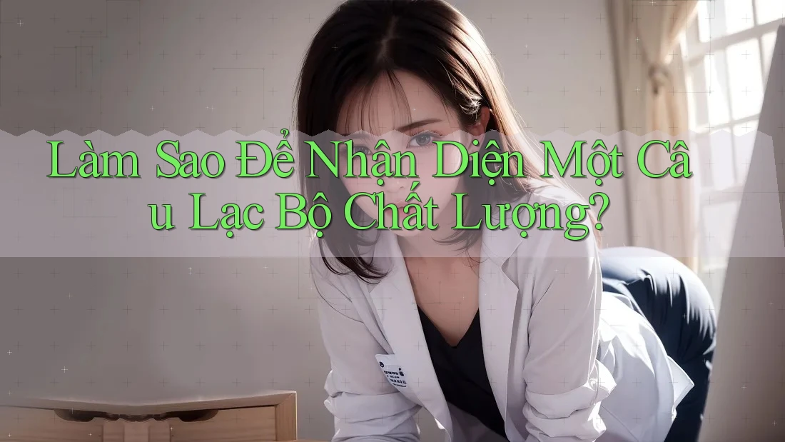 Làm Sao Để Nhận Diện Một Câu Lạc Bộ Chất Lượng? Làm Sao Để Nhận Diện Một Câu Lạc Bộ Chất Lượng?