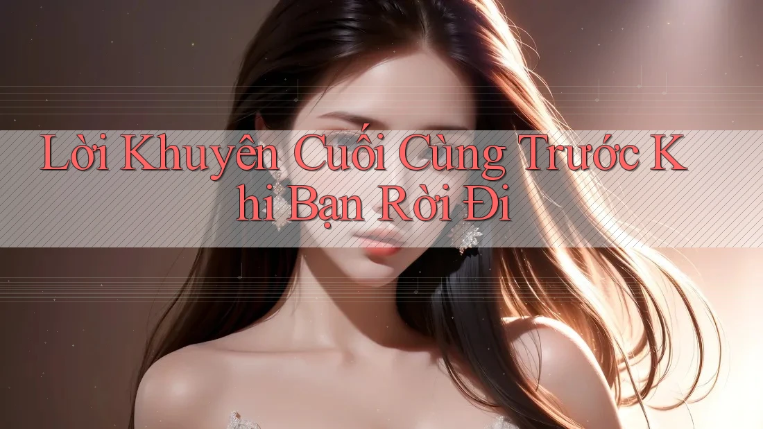 Lời Khuyên Cuối Cùng Trước Khi Bạn Rời Đi Lời Khuyên Cuối Cùng Trước Khi Bạn Rời Đi