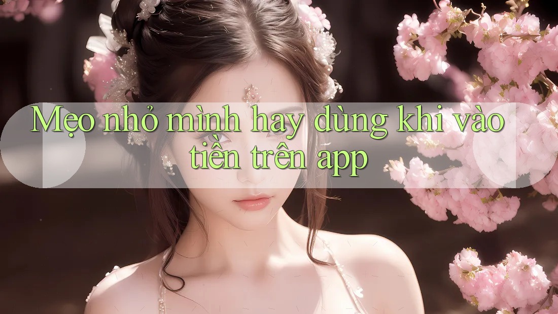 Mẹo nhỏ mình hay dùng khi vào tiền trên app