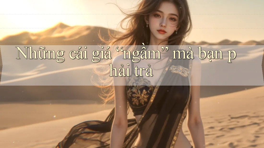 Những cái giá “ngầm” mà bạn phải trả Những cái giá “ngầm” mà bạn phải trả