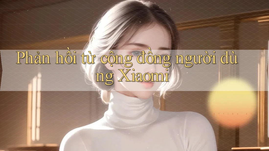 Phản hồi từ cộng đồng người dùng Xiaomi Phản hồi từ cộng đồng người dùng Xiaomi