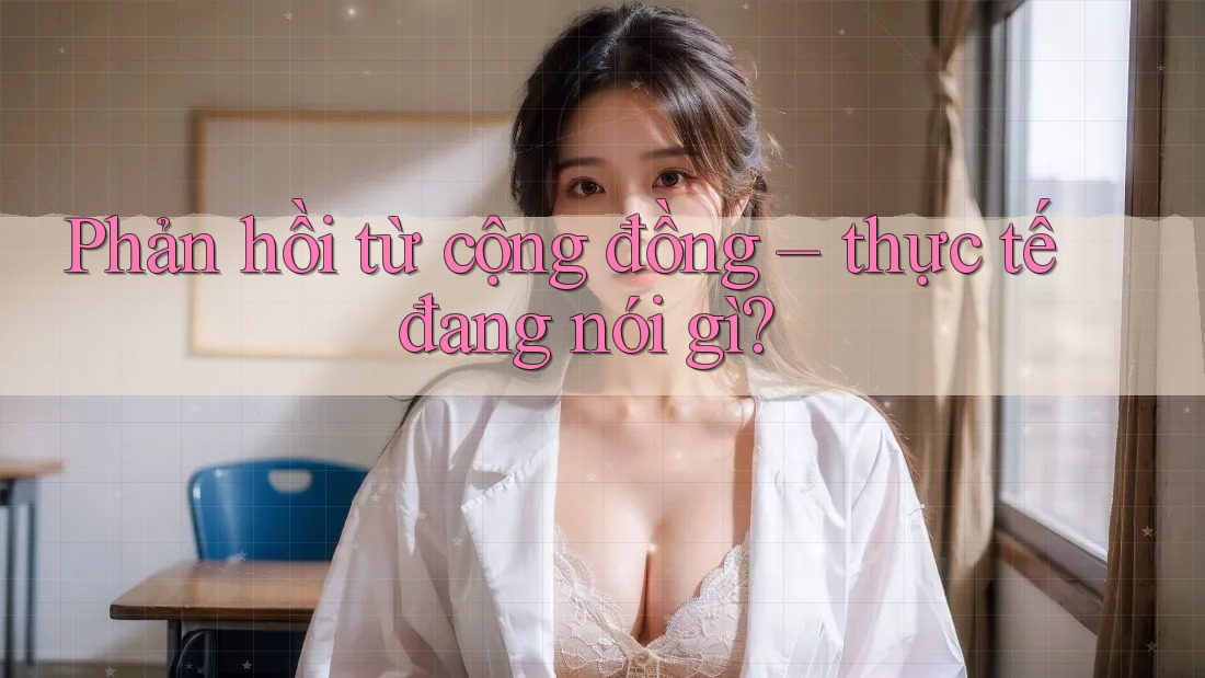 Phản hồi từ cộng đồng – thực tế đang nói gì? Phản hồi từ cộng đồng – thực tế đang nói gì?