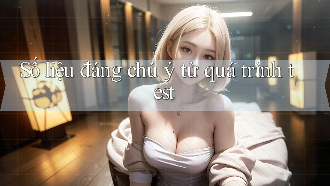 Số liệu đáng chú ý từ quá trình test Số liệu đáng chú ý từ quá trình test