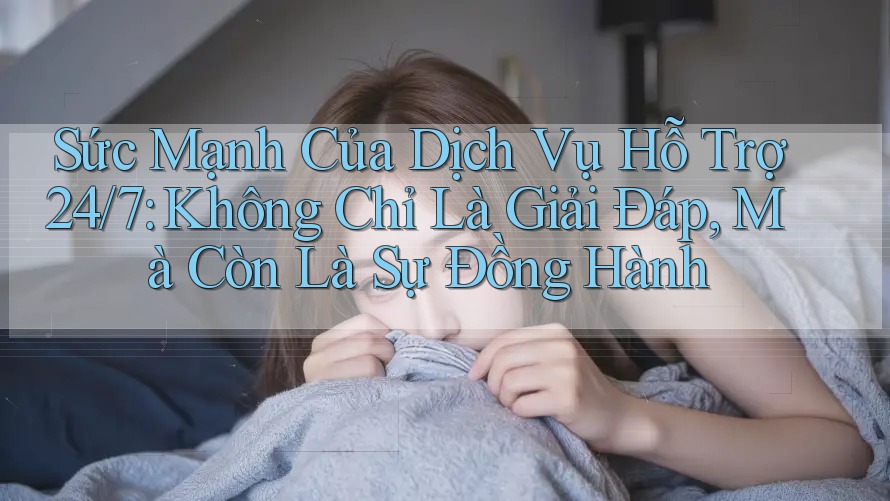 Sức Mạnh Của Dịch Vụ Hỗ Trợ 24/7: Không Chỉ Là Giải Đáp, Mà Còn Là Sự Đồng Hành