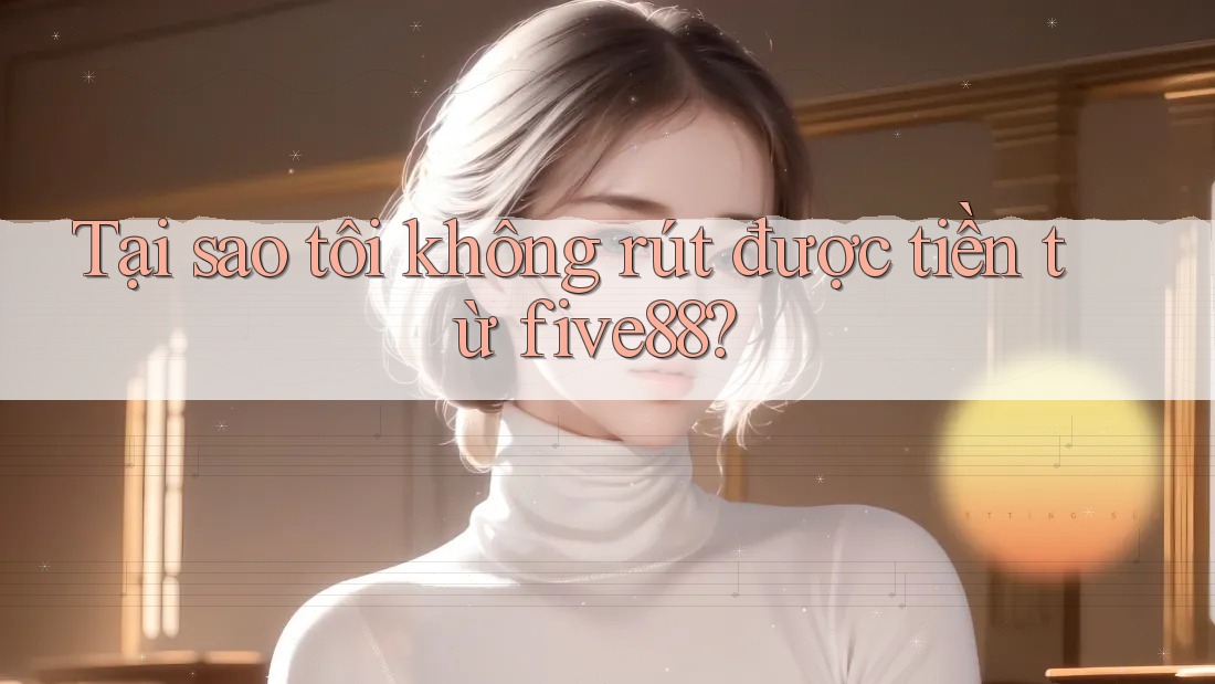 Tại sao tôi không rút được tiền từ five88?